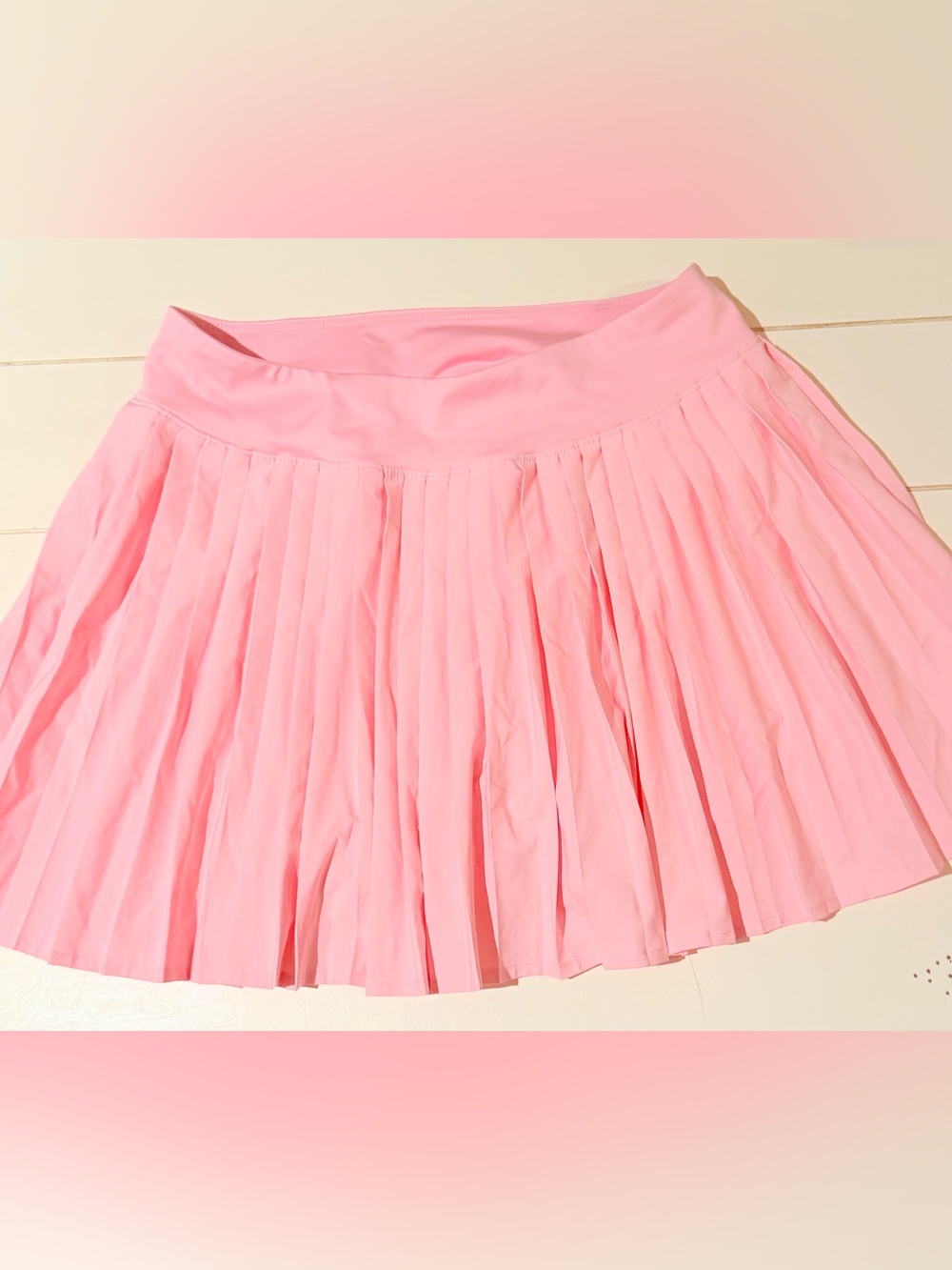 Girls All in Motion Pink Pleated Athletic Skort Sz 14
